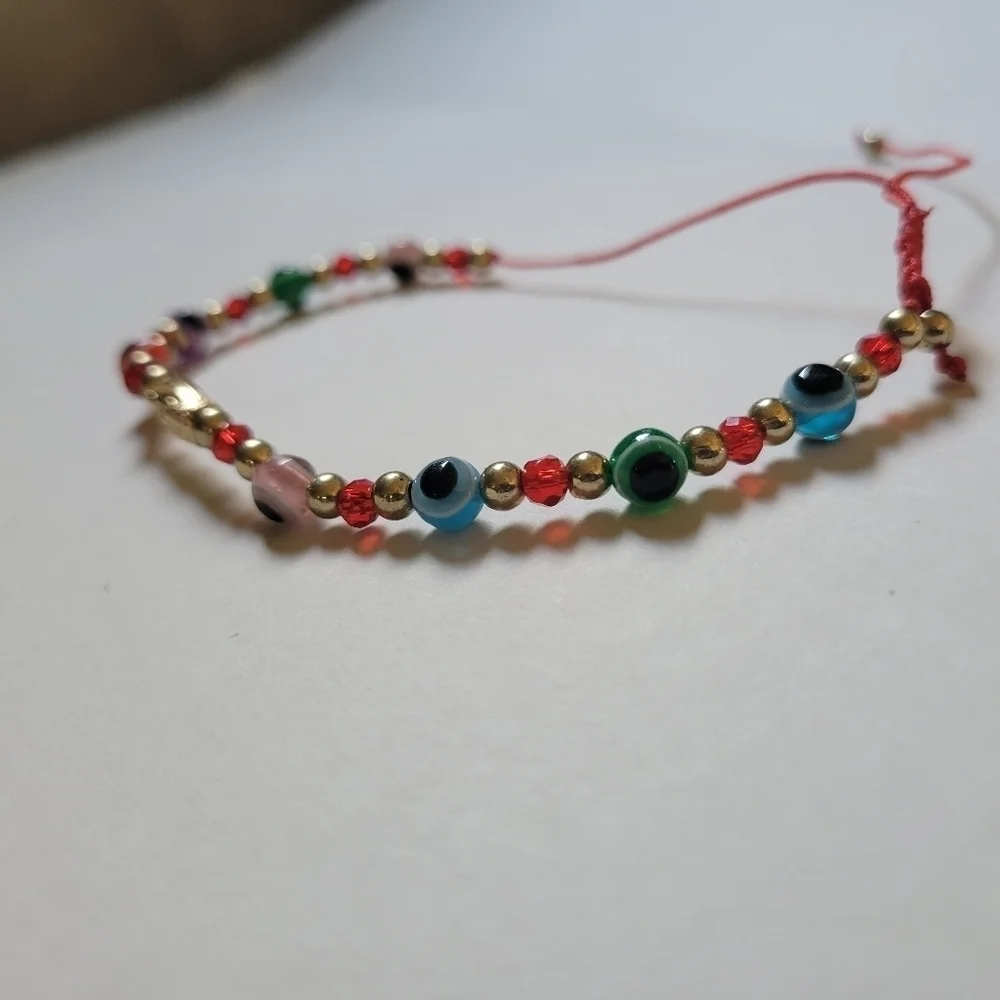Adjustable Evil Eye Handmade Bracelet - Picture 8 of 9